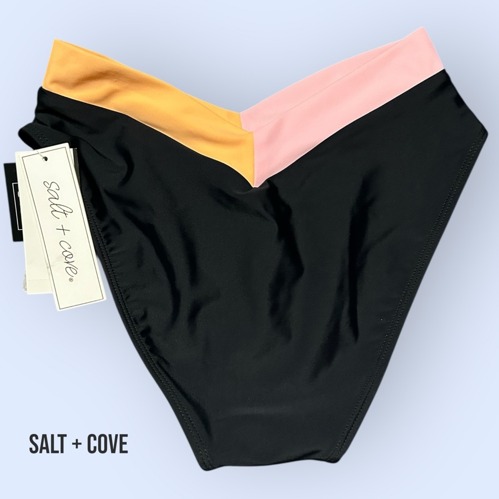 Salt + Cove Colorblock Bikini Bottom – Size XS